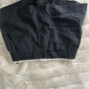 Dark Gray Pinstripe Skirt